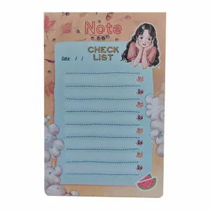 کاغذ یادداشت چسب دار طرح دختر پاییزی