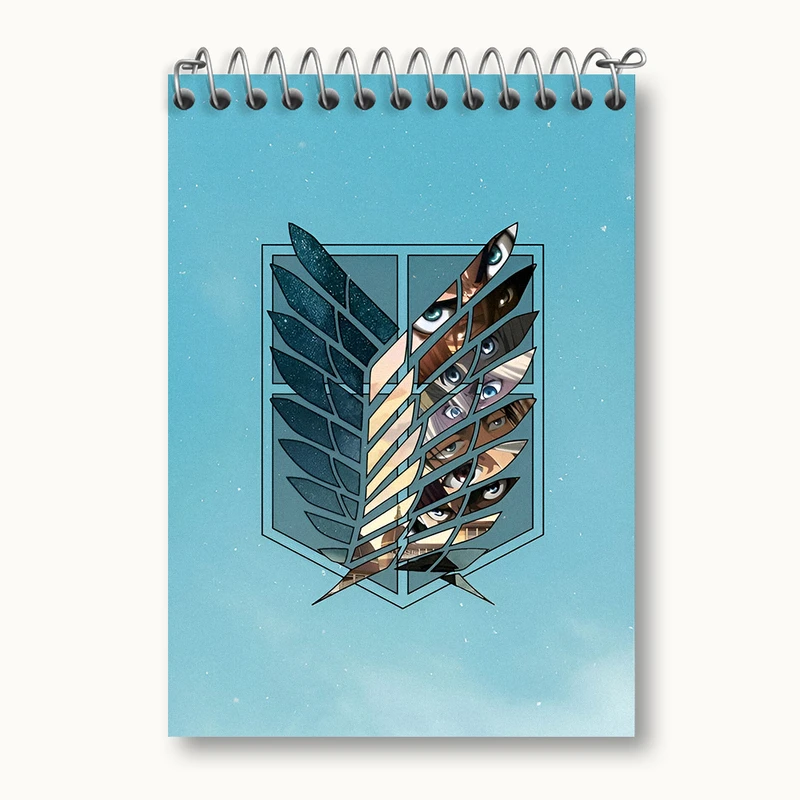 دفتر یادداشت 50 برگ خندالو طرح انیمه اتک آن تایتان کد N4361