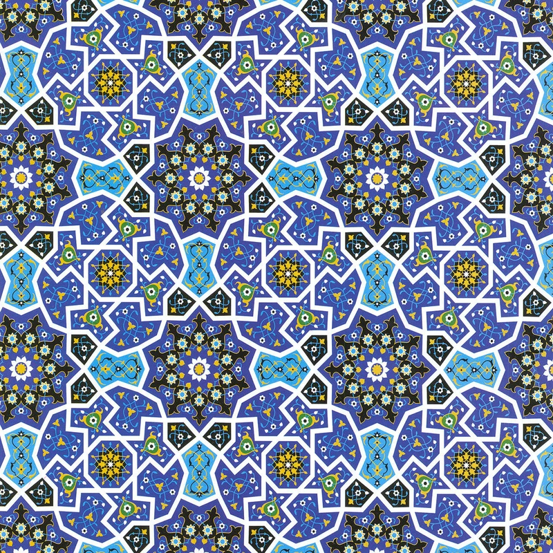 کاغذ کادو طرح کاشی بسته 25 عددی