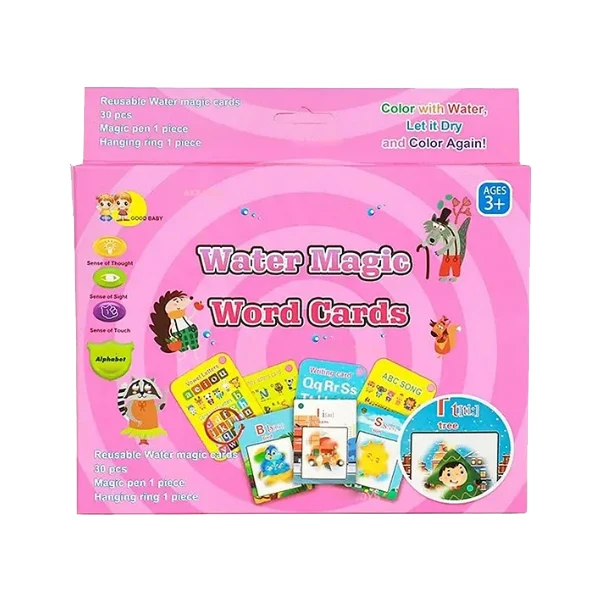 بازی آموزشی انگلیسی مدل فلش کارت طرح Water Magic