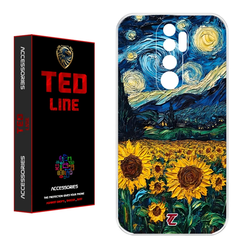 کاور تدلاین طرح شب پر ستاره کد 1149 مناسب برای گوشی موبایل شیائومی Redmi Note 8 Pro