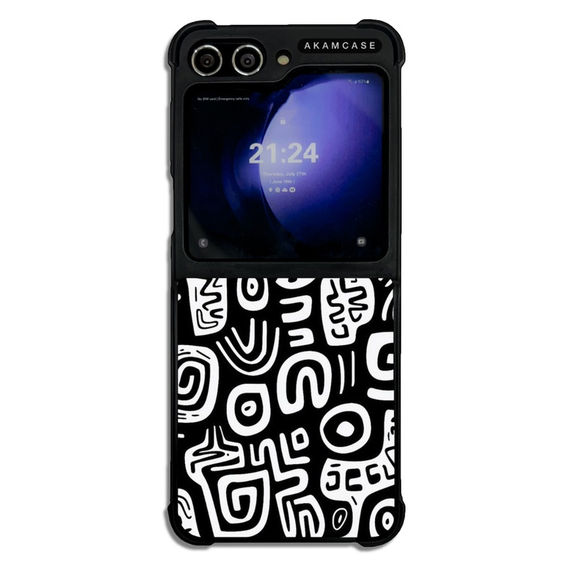 کاور آکام مدل AMC-WSGZFLIP5-DOODLE6 مناسب برای گوشی موبایل سامسونگ Galaxy Z Flip 5
