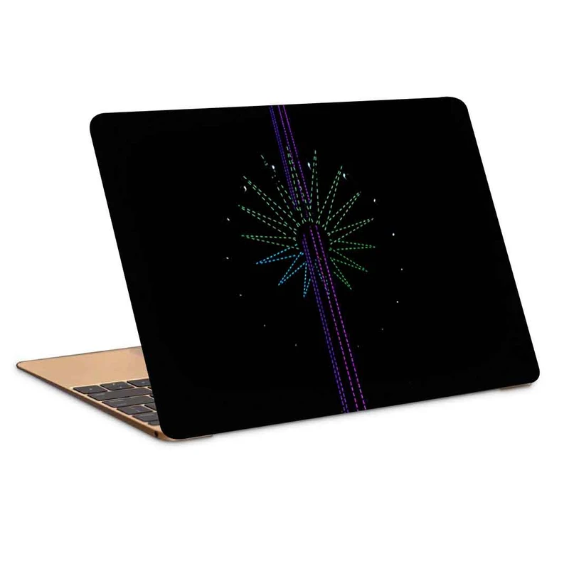 استیکر لپ تاپ طرح neon light lines کد P-876 مناسب برای لپ تاپ 15.6 اینچ