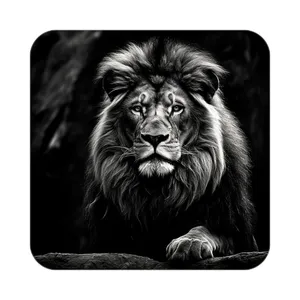 زیر لیوانی کاکتی طرح شیر مدل mp23105