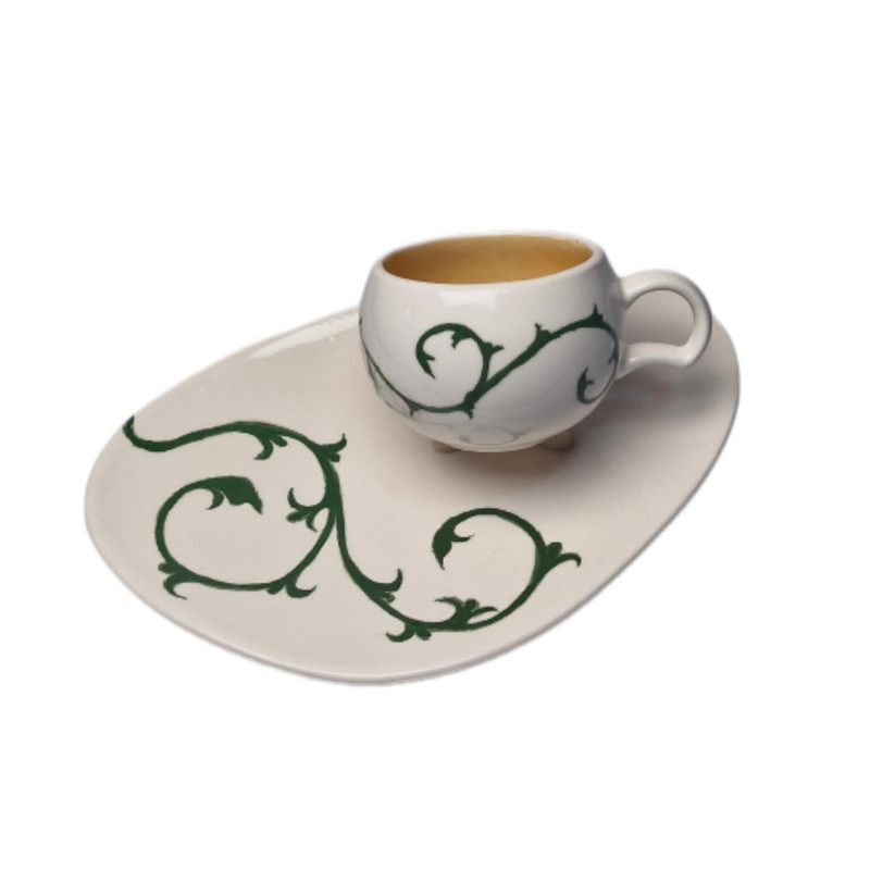 ست ماگ و بشقاب سرامیکی مدل مینیاتور 0380403