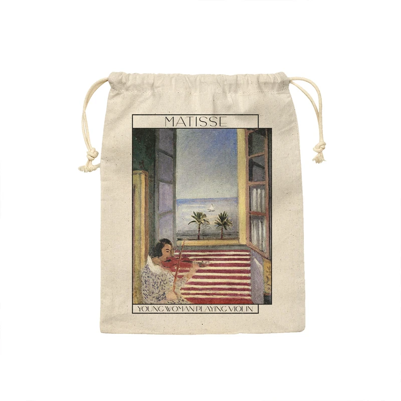 کیسه نان و سبزی ترمه طراحان ایده مدل زن جوان در حال ویولون زدن از ماتیس کد art0702 - S