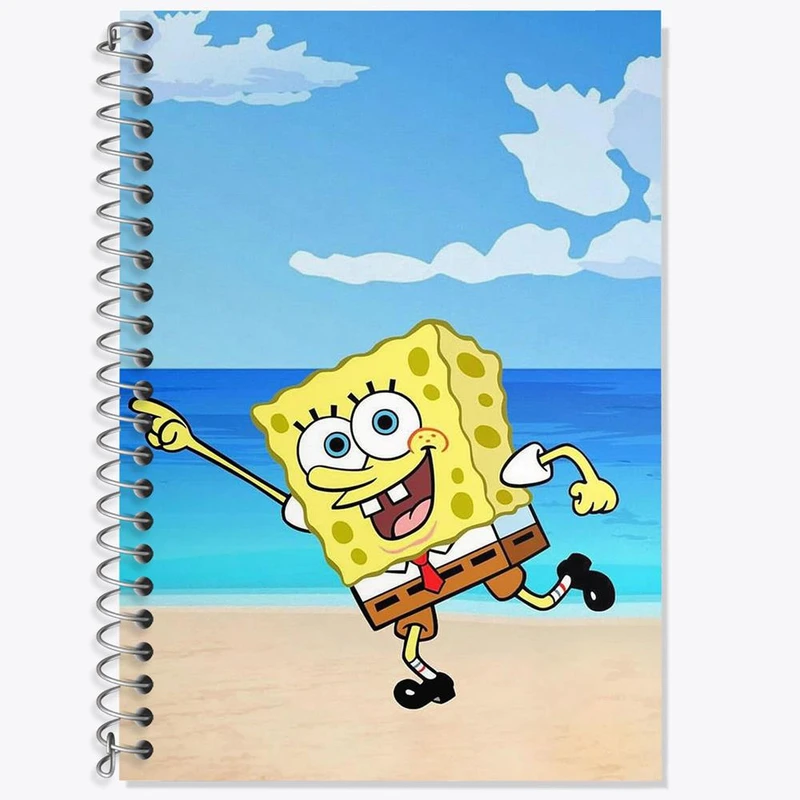 دفتر لغت 50 برگ خندالو مدل باب اسفنجی کد 4734