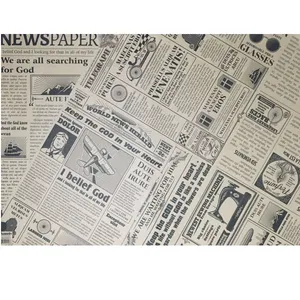 کاغذ کادو طرح کرافت روزنامه بسته 5 عددی