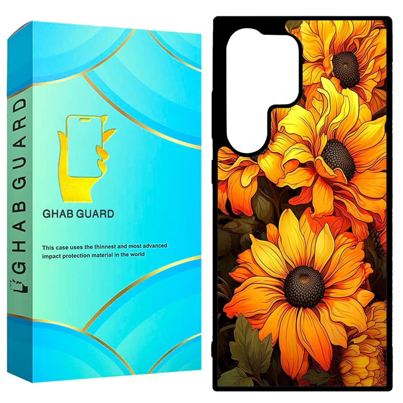 کاور قاب گارد طرح آفتاب گردان مدل GCHPD24U مناسب برای گوشی موبایل سامسونگ Galaxy S24 Ultra 5G