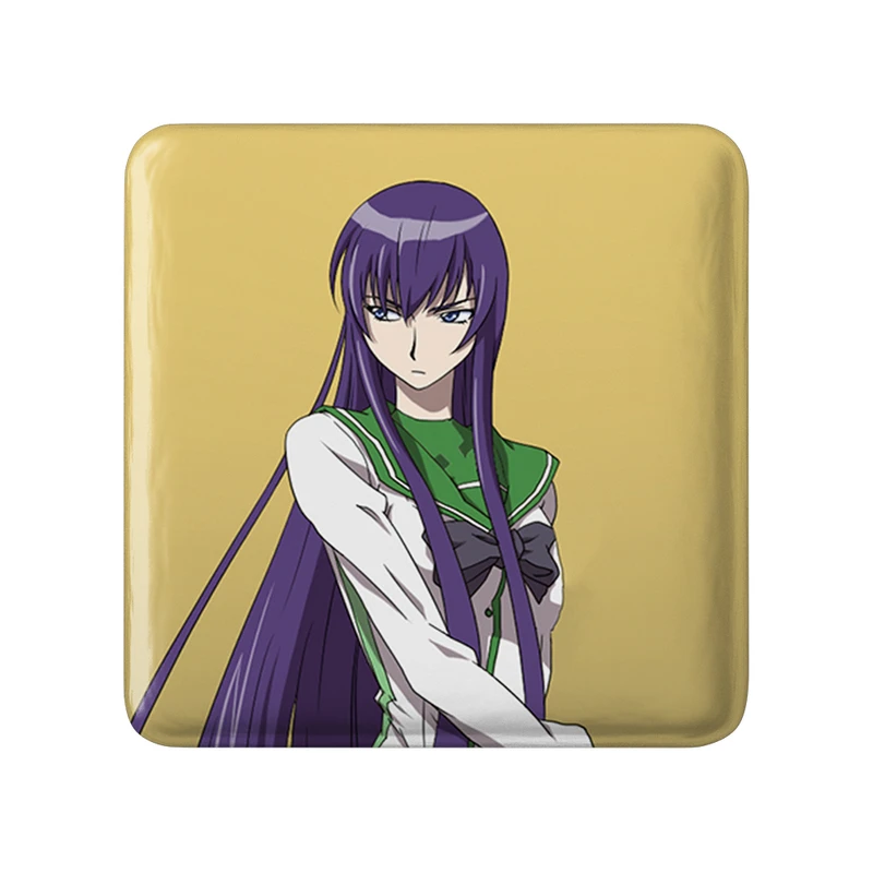 مگنت خندالو طرح سائکو انیمه دبیرستان مردگان مدل مربعی کد 32319