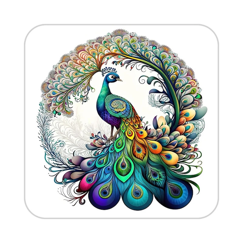 زیر لیوانی کاکتی طرح حیوانات رنگی مدل mp25809