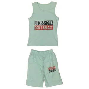 ست تاپ و شلوارک بچگانه مدل 32214lhtbe