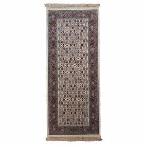 فرش ماشینی طرح قشقائی کد 436-2 زمینه کرمی