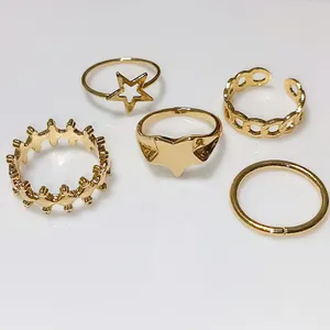 انگشتر زنانه مدل 111 مجموعه 5 عددی