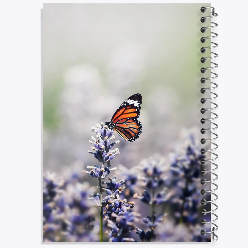 دفتر لیست خرید 50 برگ خندالو طرح پروانه و گل کد F1774