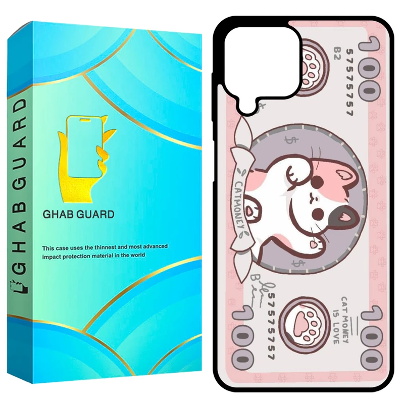 کاور قاب گارد طرح گربه مدل GCHPA224 مناسب برای گوشی موبایل سامسونگ Galaxy A22 4G / M22 4G / M32 4G   