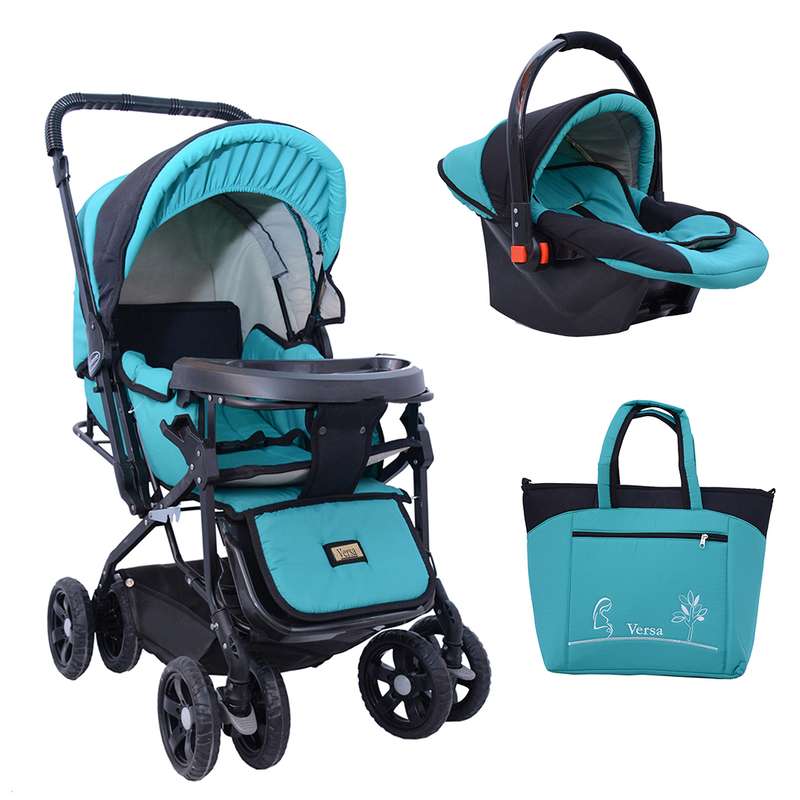 ست کالسکه و کریر ورسا کد 1085 به همراه ساک لوازم کودک