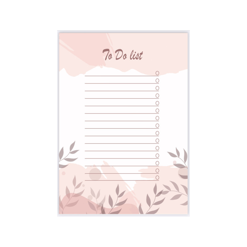 کاغذ  یادداشت مدل to do list طرح برگ