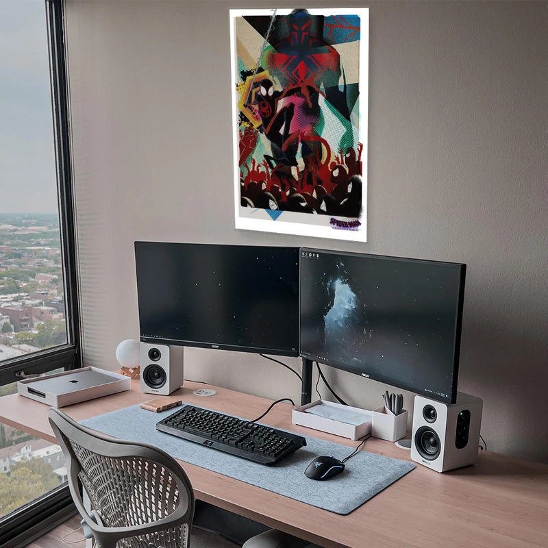 تابلو شاسی مدل مردعنکبوتی درون دنیای عنکبوتی  طرح 2  Spider-Man Across the Spider-Verse Alt 2 کدC1-28  