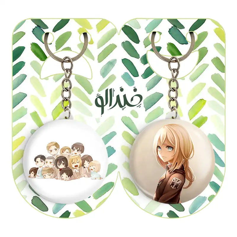 جاکلیدی خندالو مدل انیمه اتک ان تایتان انیمه اتک آن تایتان کد 1855218554 مجموعه 2 عددی