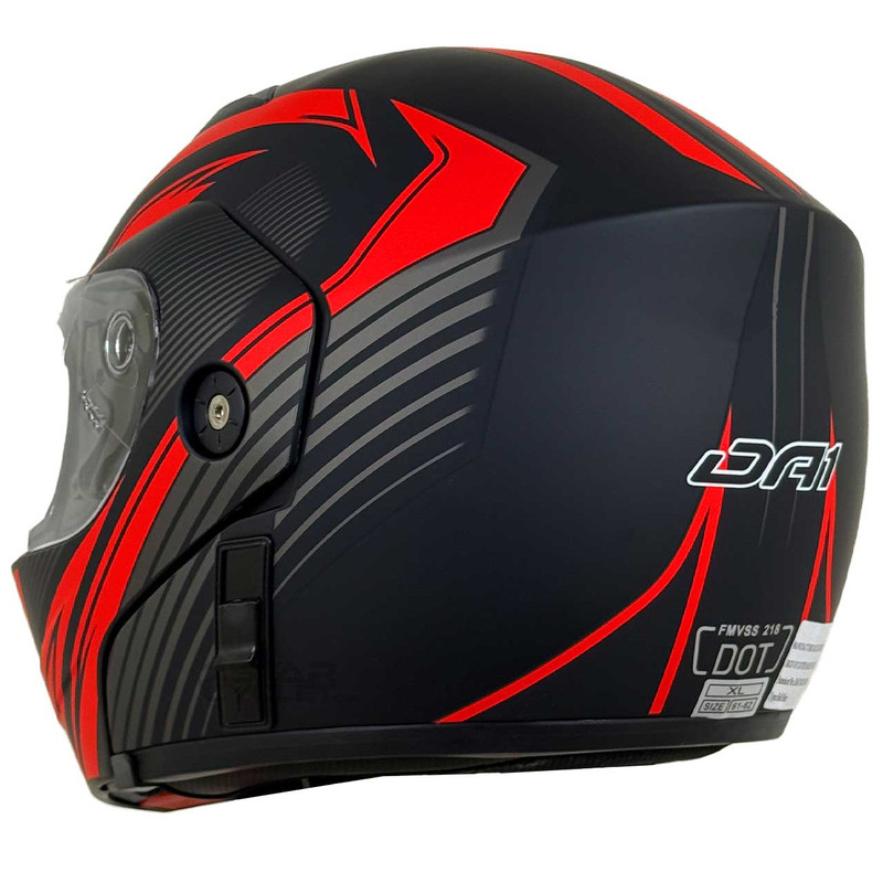 کلاه کاسکت دی ای وان مدل فک متحرک عینکدار کد DA_R_102