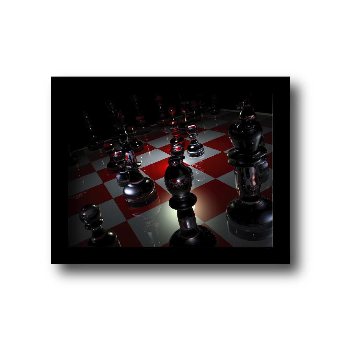 تابلو مدل بازی شطرنج کد KM-CH147