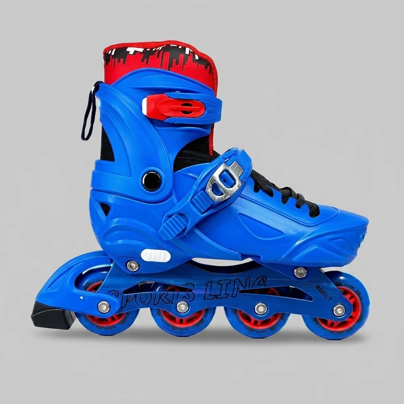 اسکیت کفشی مدل Sport line 1 سایز 31-34 و تیغه آلومینیومی و لاستیک ژله ای