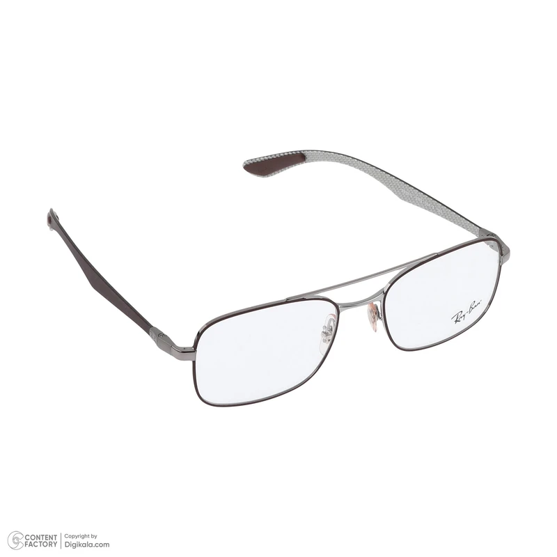 عکس شماره 4 : فریم عینک طبی خلبانی (aviator) مردانه ری بن مدل 0rx8417-2952-53 مناسب برای صورت قلب، بیضی و گرد