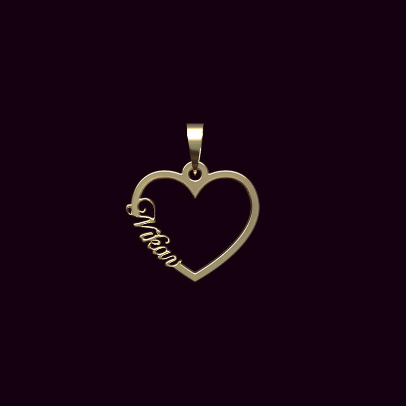 آویز گردنبند طلا 18 عیار زنانه مدوپد مدل اسم نیکاو nikav کد PB1-11120