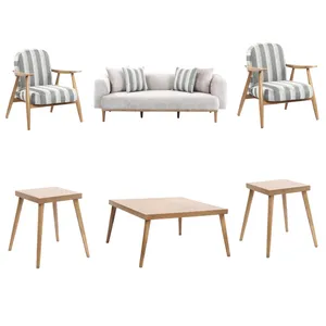 مبل راحتی پنج نفره مدل مینیمال به همراه جلو مبلی و عسلی