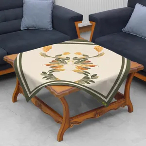 رومیزی ریحانلوکس مدل پاییزی کد RH133 سایز 97x97 سانتی‌متر