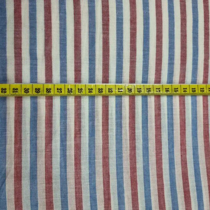 پارچه مانتو مدل لنین طرح راه راهی کد 455