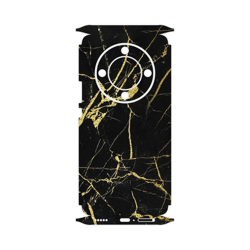 برچسب پوششی ماهوت مدل Graphite_Gold_Marble-FullSkin مناسب برای گوشی موبایل آنر X9b
