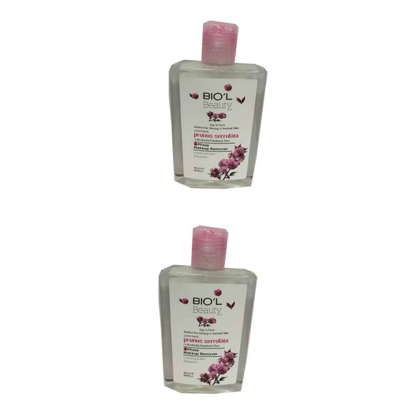 محلول پاک کننده آرایش صورت بیول مدل Flower حجم 150 میلی لیتر مجموعه 2 عددی
