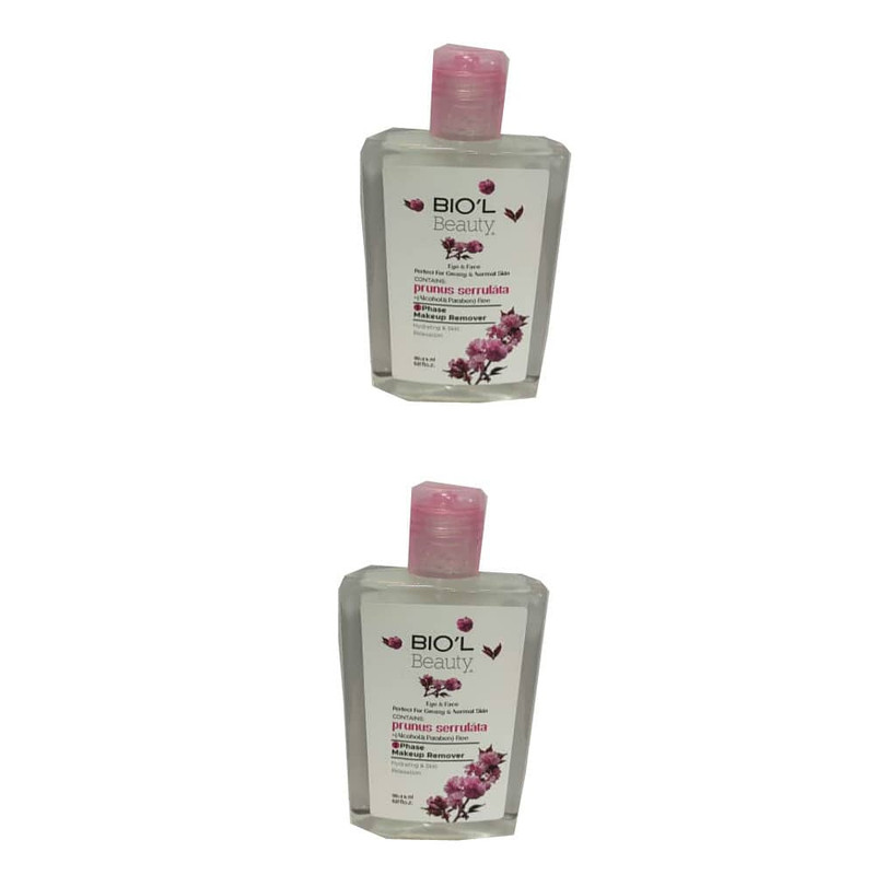 محلول پاک کننده آرایش صورت بیول مدل Flower حجم 150 میلی لیتر مجموعه 2 عددی