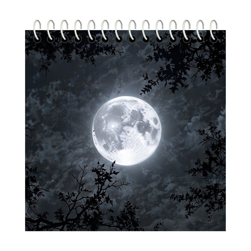 دفترچه یادداشت 50 برگ آلبالو مدل ماه فانتزی کد 4092