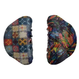 کلیپس مو زنانه مدل آبرنگ مجموعه 2 عددی