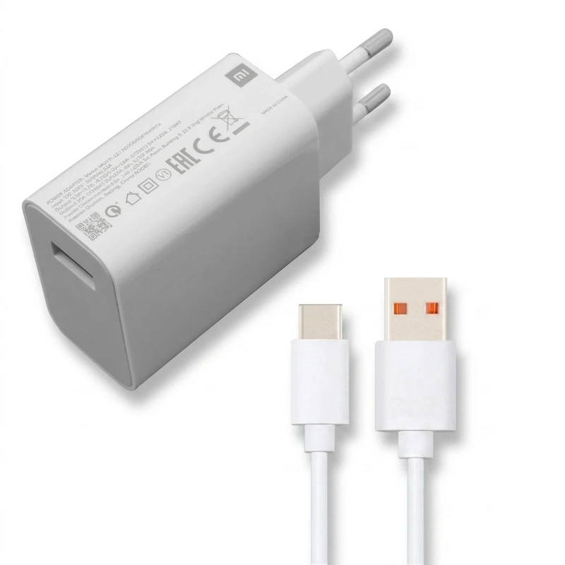 شارژر شیائومی مدل Poco x3 pro super fast turbo به همراه کابل تبدیل usb-c