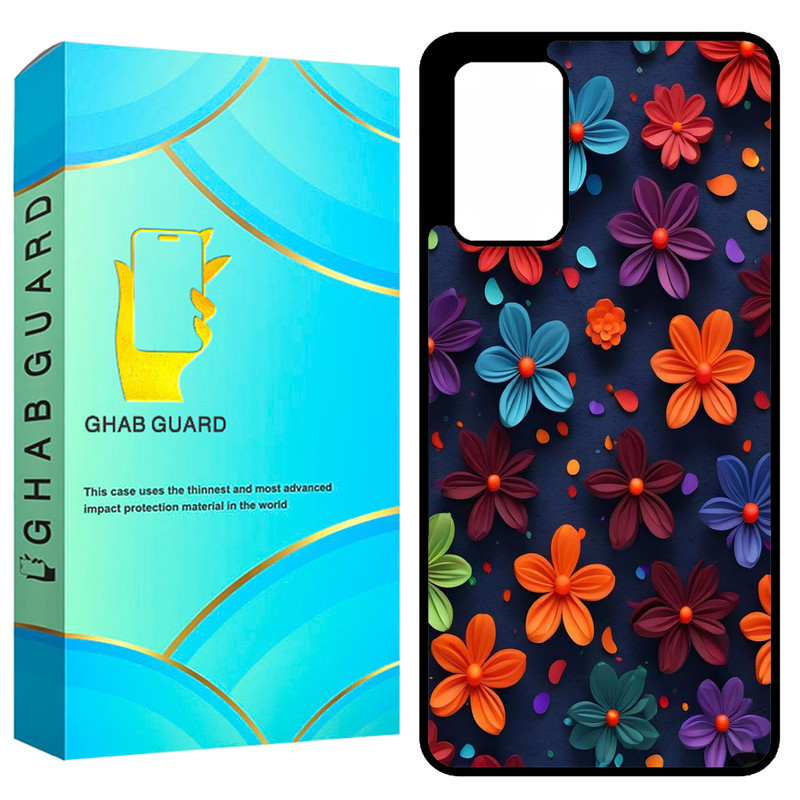 کاور قاب گارد طرح گل گلی مدل GCHPA72 مناسب برای گوشی موبایل سامسونگ Galaxy A72 4G