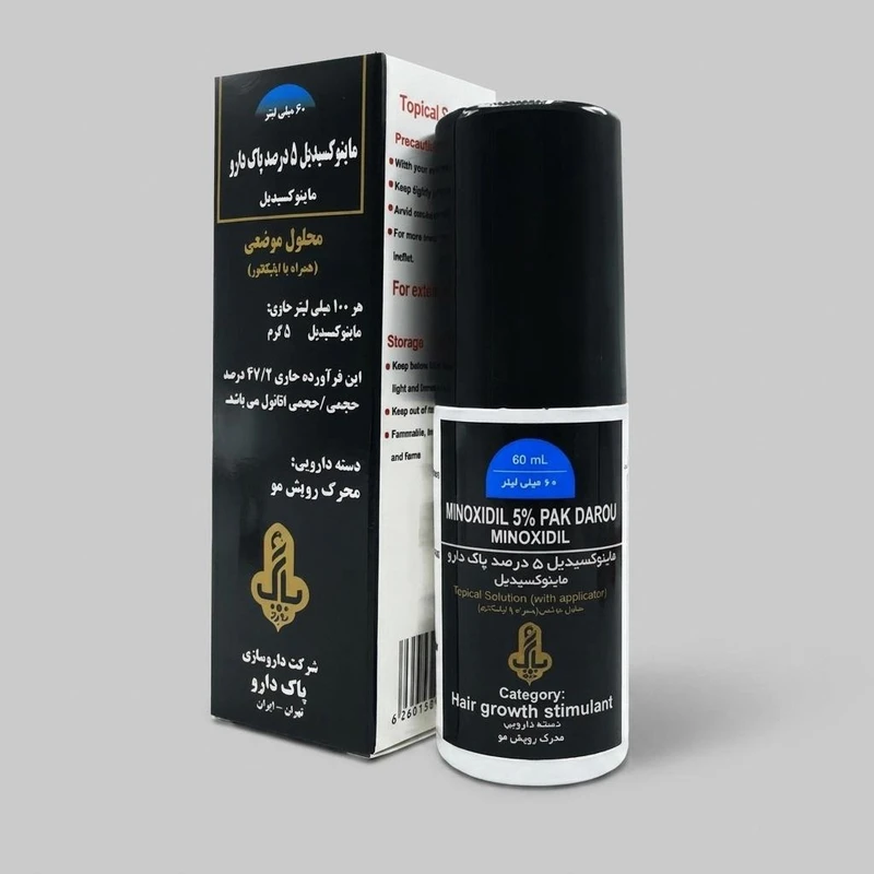 لوسیون ضد ریزش پاک دارو مدل ماینوکسیدیل 06 حجم 60 میلی لیتر مجموعه 6 عددی