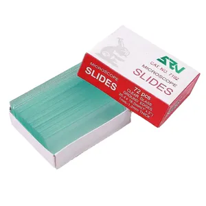اسلاید میکروسکوپ مدل شیشه ای کد 72PCS بسته 72 عددی