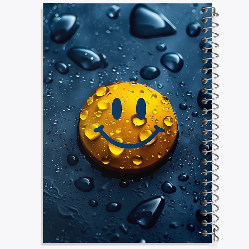دفتر ژورنال نویسی 50 برگ خندالو مدل نقطه ای طرح ایموجی کد N5400