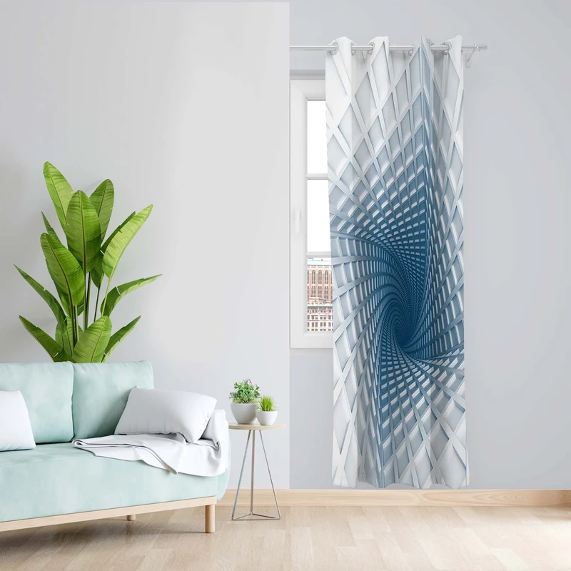 پرده طرح سه بعدی مدل مخمل پانچی کد 5064R z سایز 140x200 سانتی متر