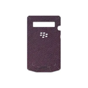 MAHOOT Purple-Leather Cover Sticker for BlackBerry Porsche Design P9981