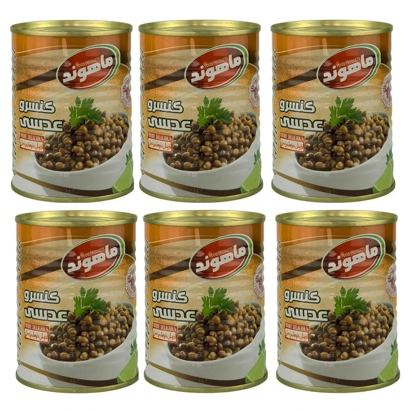 کنسرو عدسی ماهوند - 350 گرم مجموعه 6 عددی