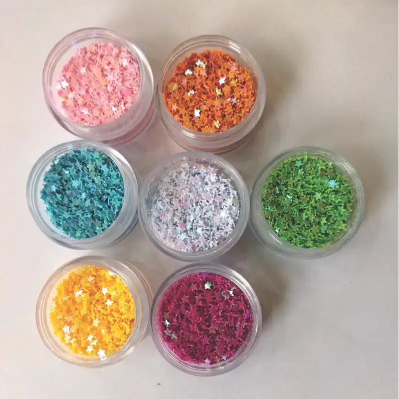 تزئین ناخن آلما مد طرح ستاره کد STAR مجموعه 7 عددی