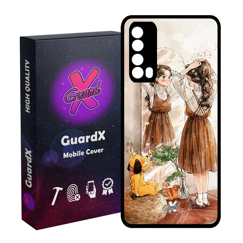 کاور گارد ایکس طرح Girl مدل Glass10306 مناسب برای گوشی موبایل هوآوی Y7A / P Smart 2021