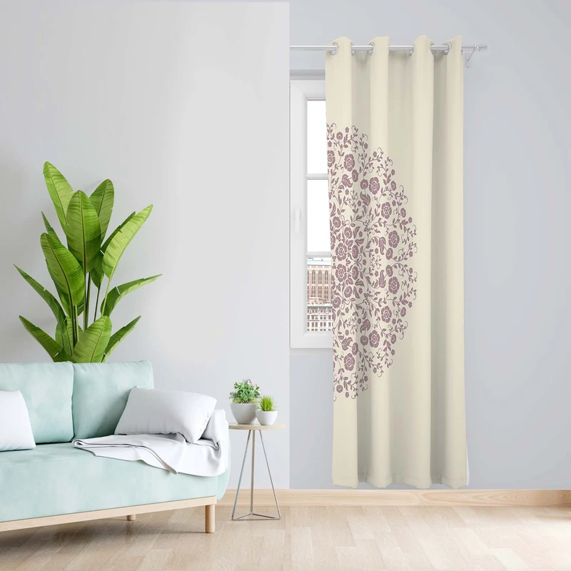 پرده مدل مخمل پانچی کد 5363L z سایز 140x200 سانتی متر