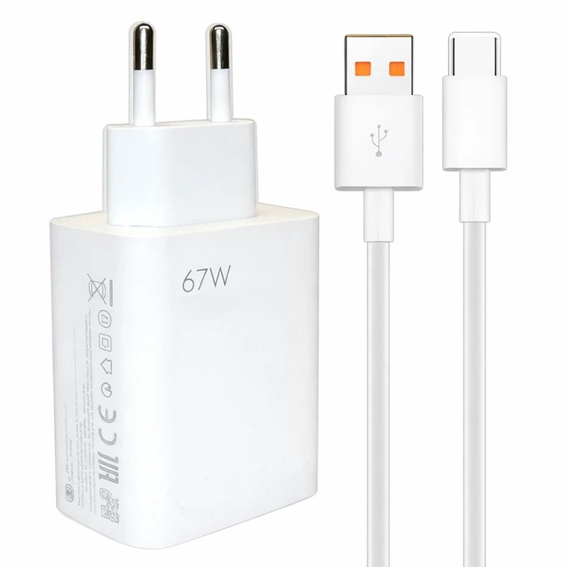 شارژر دیواری 67 وات مدل MDY-12-UAE به همراه کابل USB-C