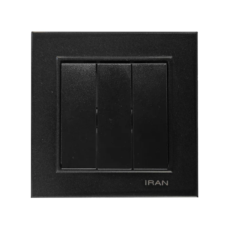 کلید سه پل ایران الکتریک مدل برلیان